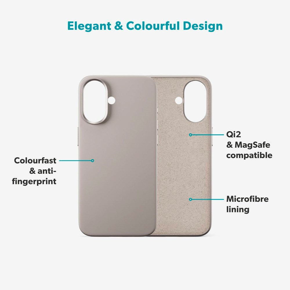 iPhone 17 Epico Silicone Pro Mag+ Case - MagSafe Compatible - Titanium