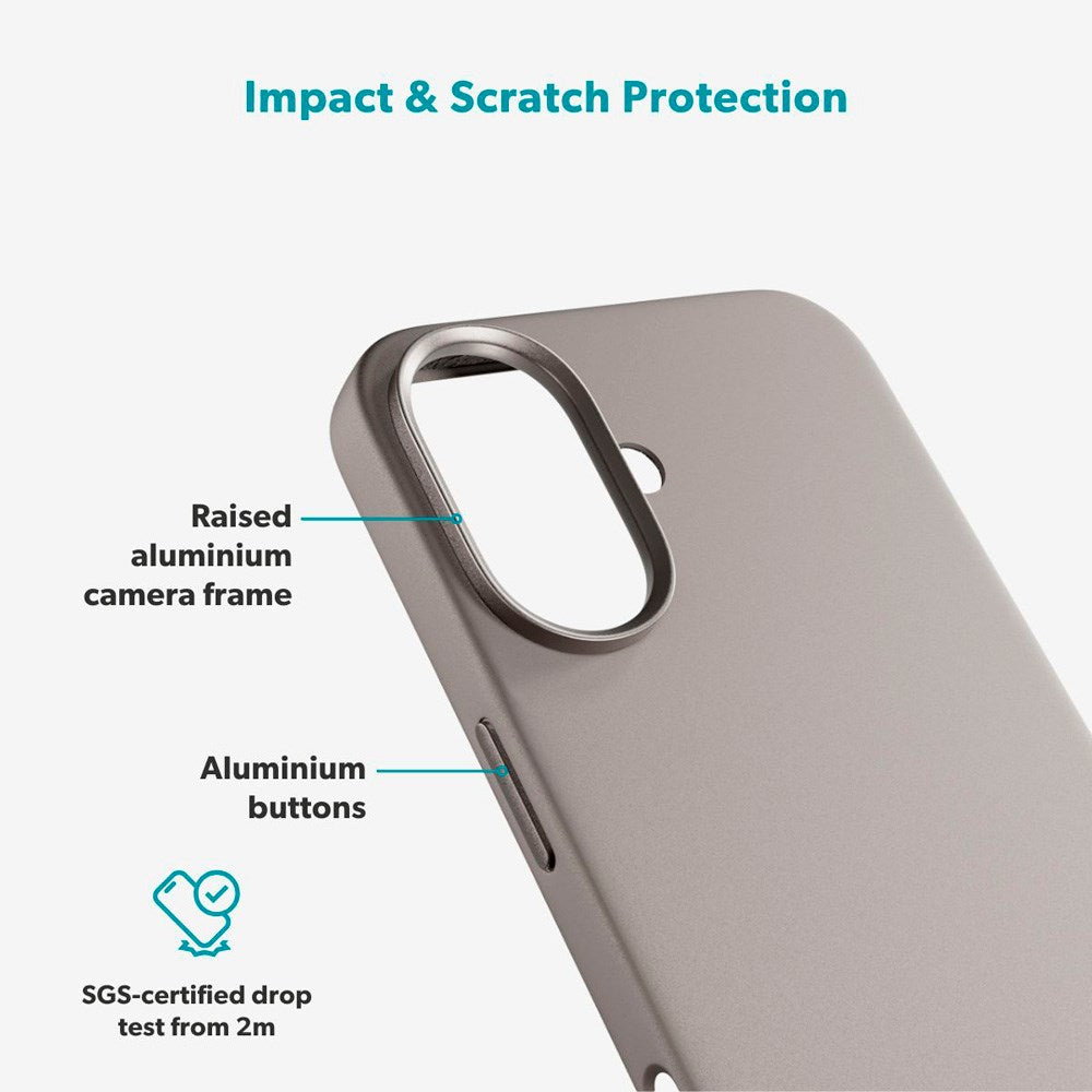 iPhone 17 Epico Silicone Pro Mag+ Case - MagSafe Compatible - Titanium