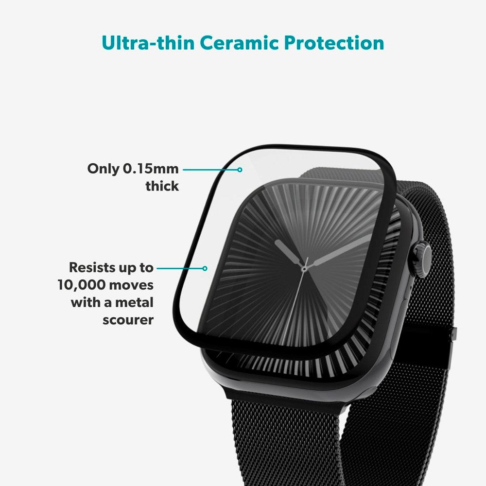 Apple Watch 11 / 10 (42mm) Epico SlimCeramic 3D Glass with Installation Tool - Transparent
