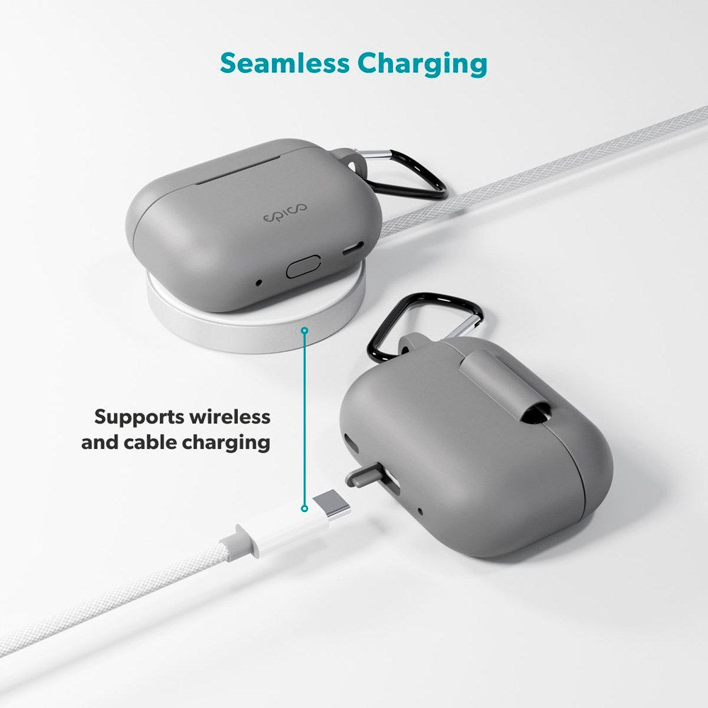 Apple AirPods Pro (3rd gen.) Epico Outdoor Silicone Case - Grey