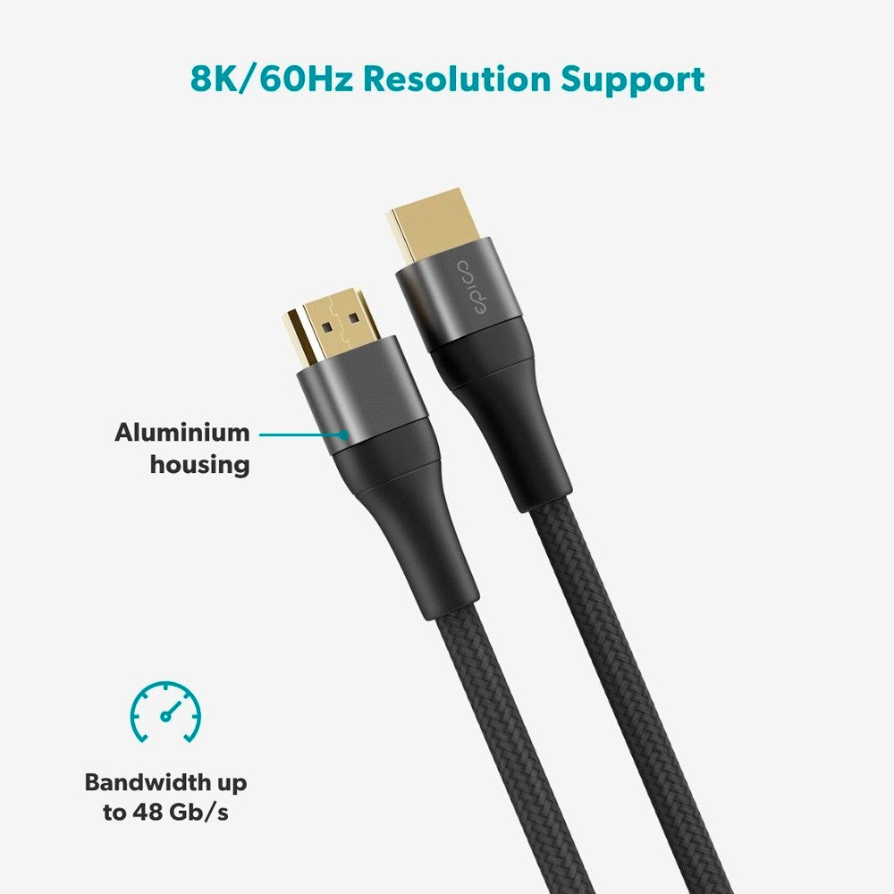 Epico UltraLink HDMI to HDMI Cable - 2m - 8K / 60Hz - Space Grey