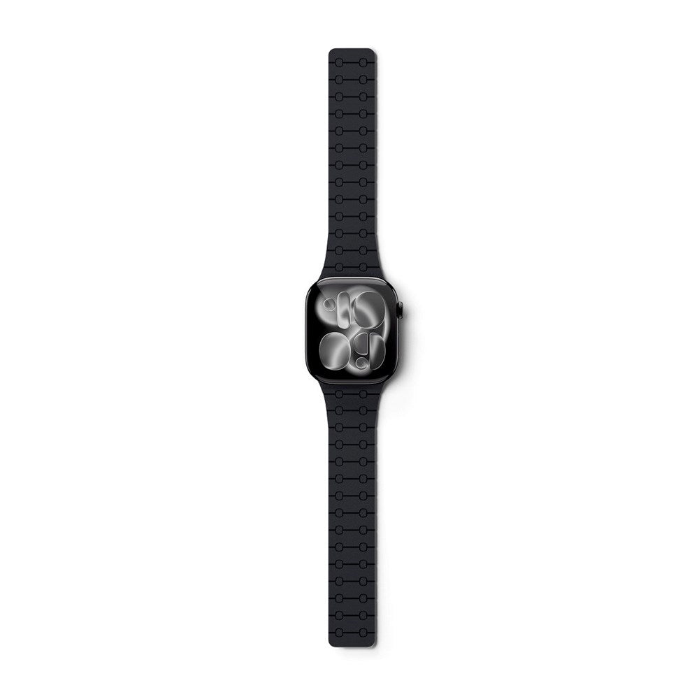 Apple Watch (42/44/SE/45/46/49) Epico Magnetic+ Silicone Watch Strap - Black / Grey