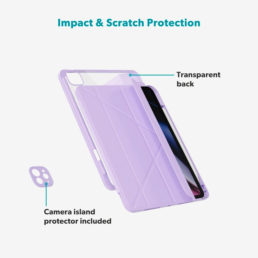 iPad Pro 11" (2022 / 2021 / 2020 / 2018) / Air 11" (2025 / 2024) / Air 10.9" (2022 / 2020) Epico Hero Flip Case with Camera Protection - Purple