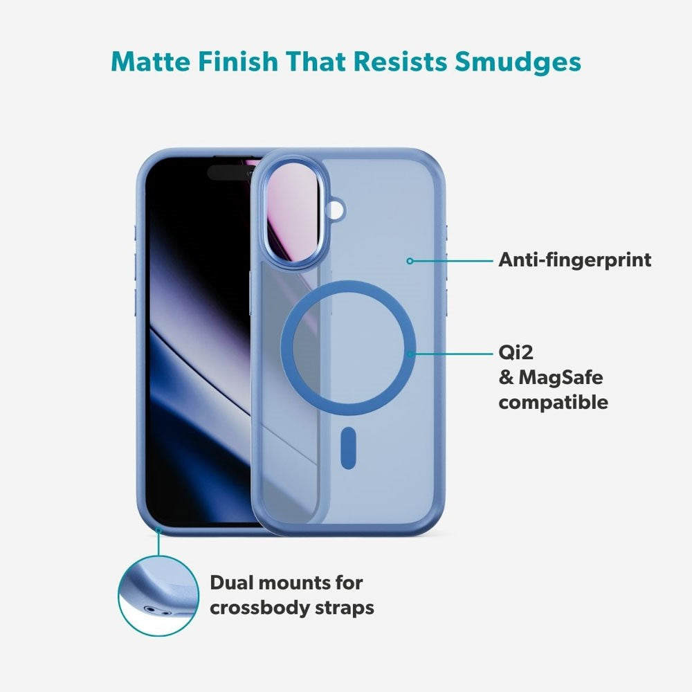 iPhone 17 Epico HeroMatte Pro Mag+ Case - MagSafe Compatible - Blue