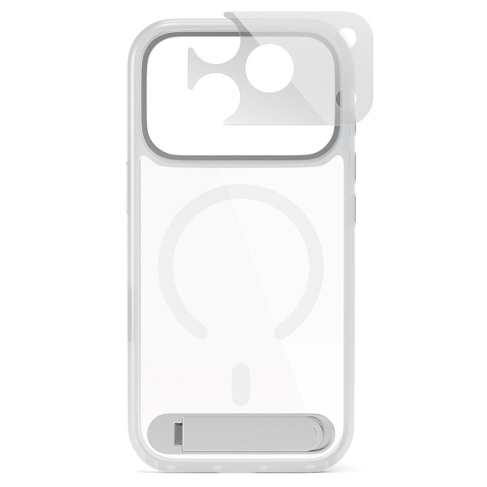 iPhone 18 Pro Max / 17 Pro Max Epico HeroStand Pro Mag+ Case with Camera Protection and Kickstand - MagSafe Compatible - Transparent