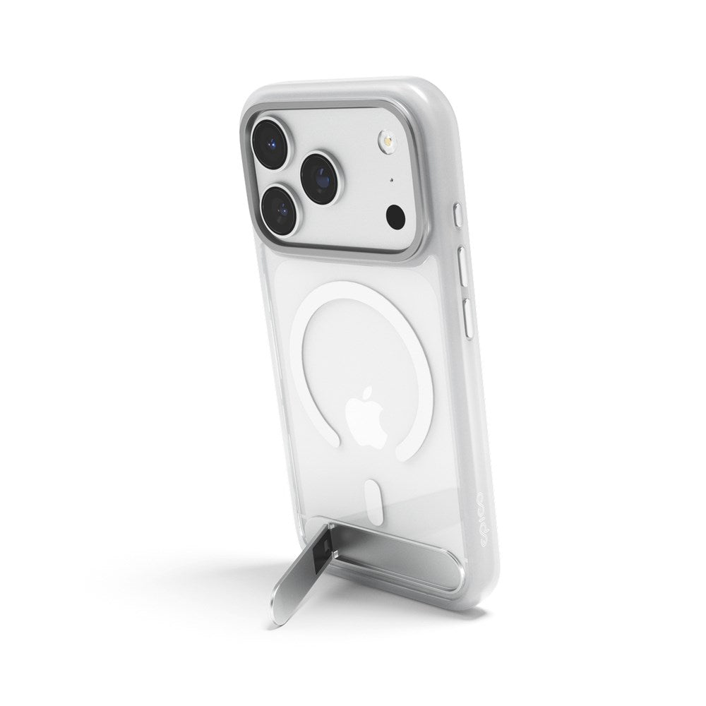 iPhone 18 Pro Max / 17 Pro Max Epico HeroStand Pro Mag+ Case with Camera Protection and Kickstand - MagSafe Compatible - Transparent