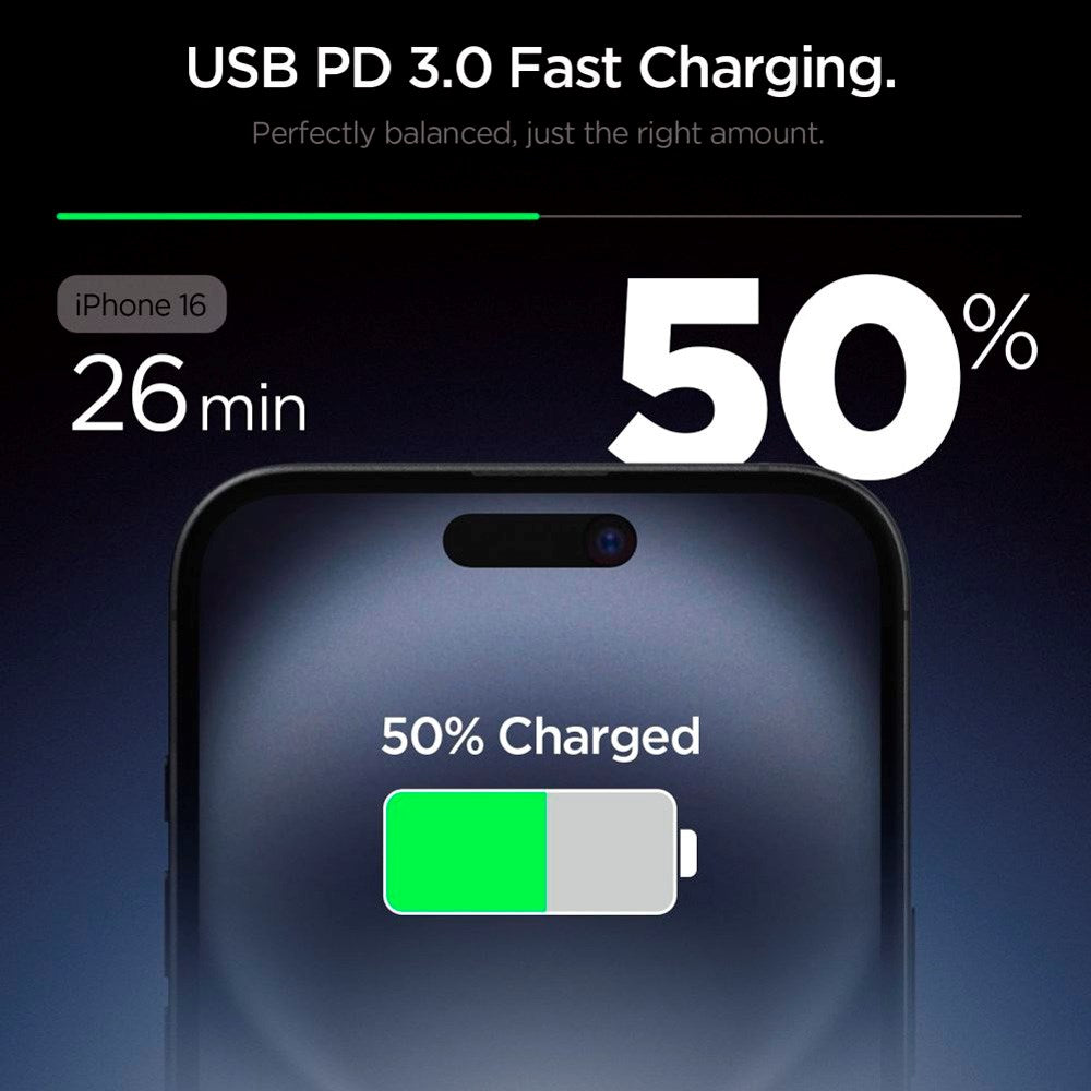 Spigen 20W Wall Charger with 1x USB-C - Black