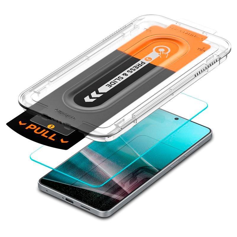 Samsung Galaxy S25 Edge Spigen EZ Fit Glass tR Screen Protection - Case Friendly - Transparent