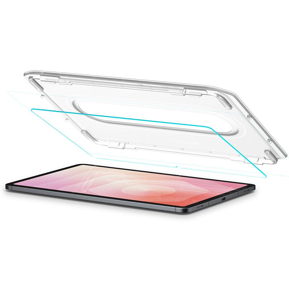 Samsung Galaxy Tab S11 Spigen Glass tR EZ Fit Pro Screen Protector Glass with Installation Frame - Transparent