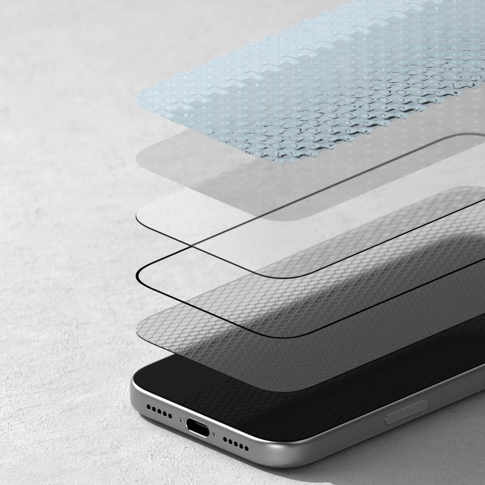 iPhone 17 Pro Ringke Easy Slide Anti-Reflective Tempered Screen Protector Glass with Installation Frame – Transparent