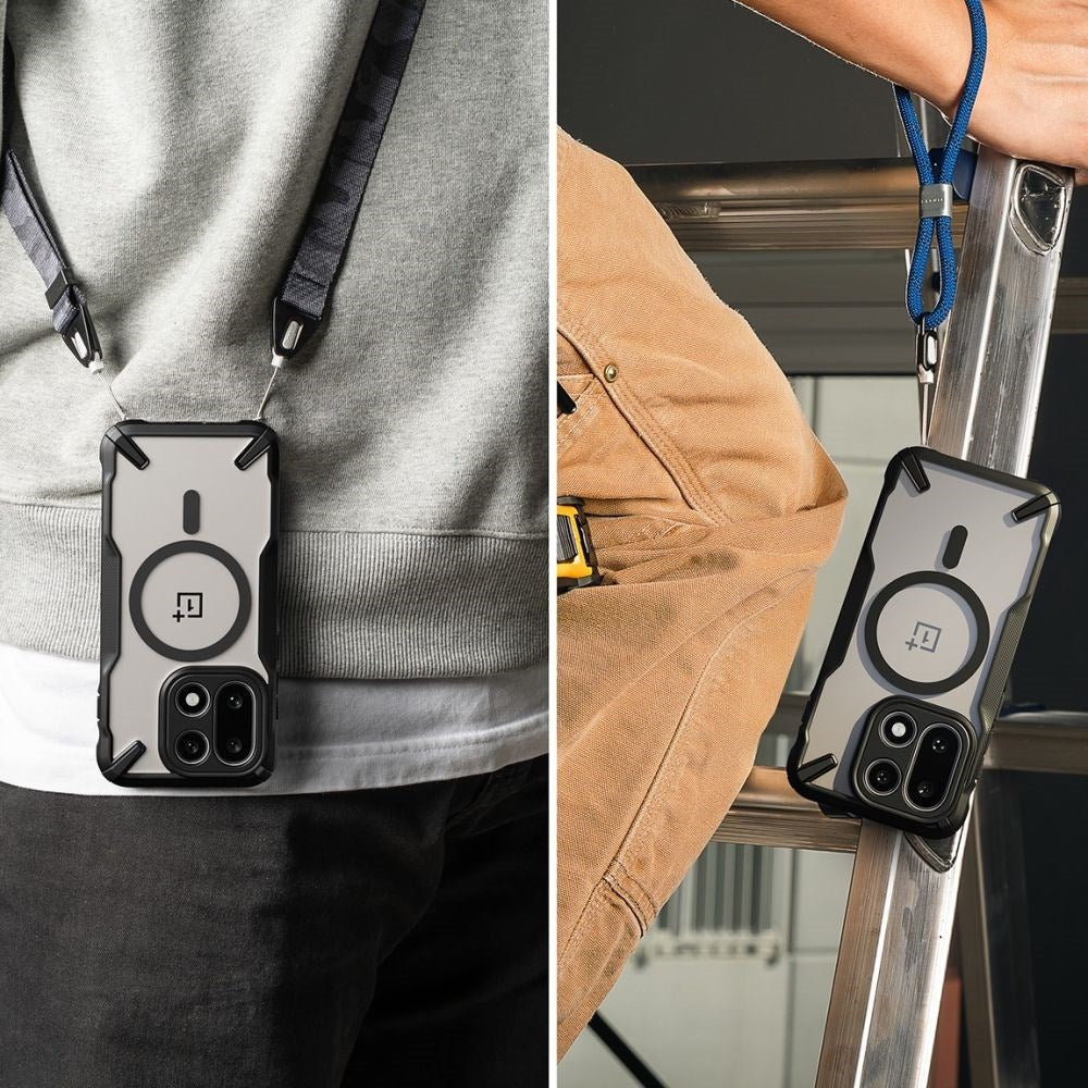 OnePlus 15 Ringke Fusion X Case - MagSafe Compatible - Black / Transparent