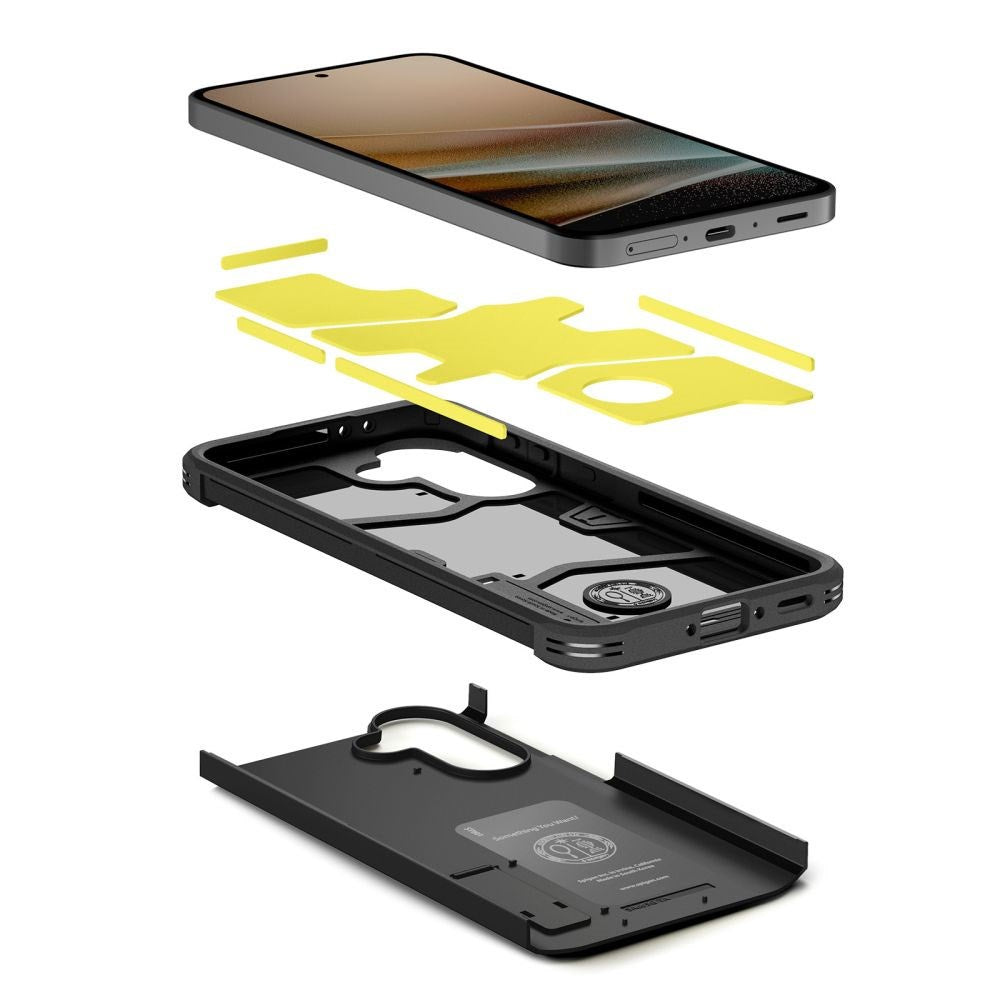 Samsung Galaxy A37 Spigen Tough Armor T Case with Kickstand - Black
