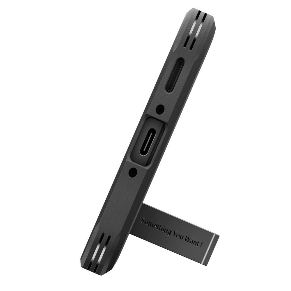 Samsung Galaxy A37 Spigen Tough Armor T Case with Kickstand - Black