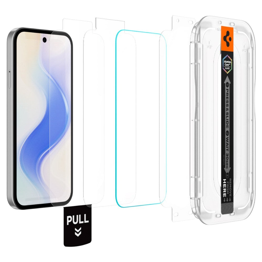 Google Pixel 10a Spigen Glass tR EZ Fit Pro Screen Protection Glass - 2 pcs - Transparent