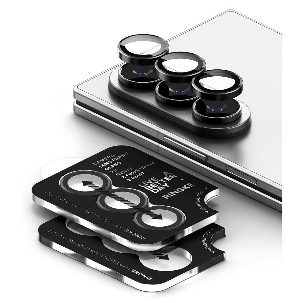 Samsung Galaxy Z Fold8 Ultra / Z Fold7 Ringke Camera Lens Protector with Installation Frame - 2 pcs - Black