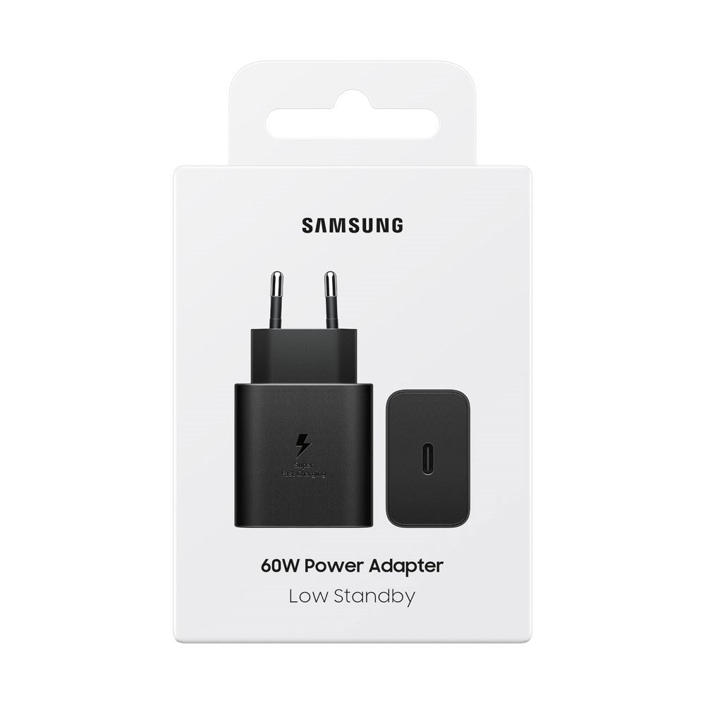 Original Samsung 60W Wall Charger w. 1x USB-C - Black