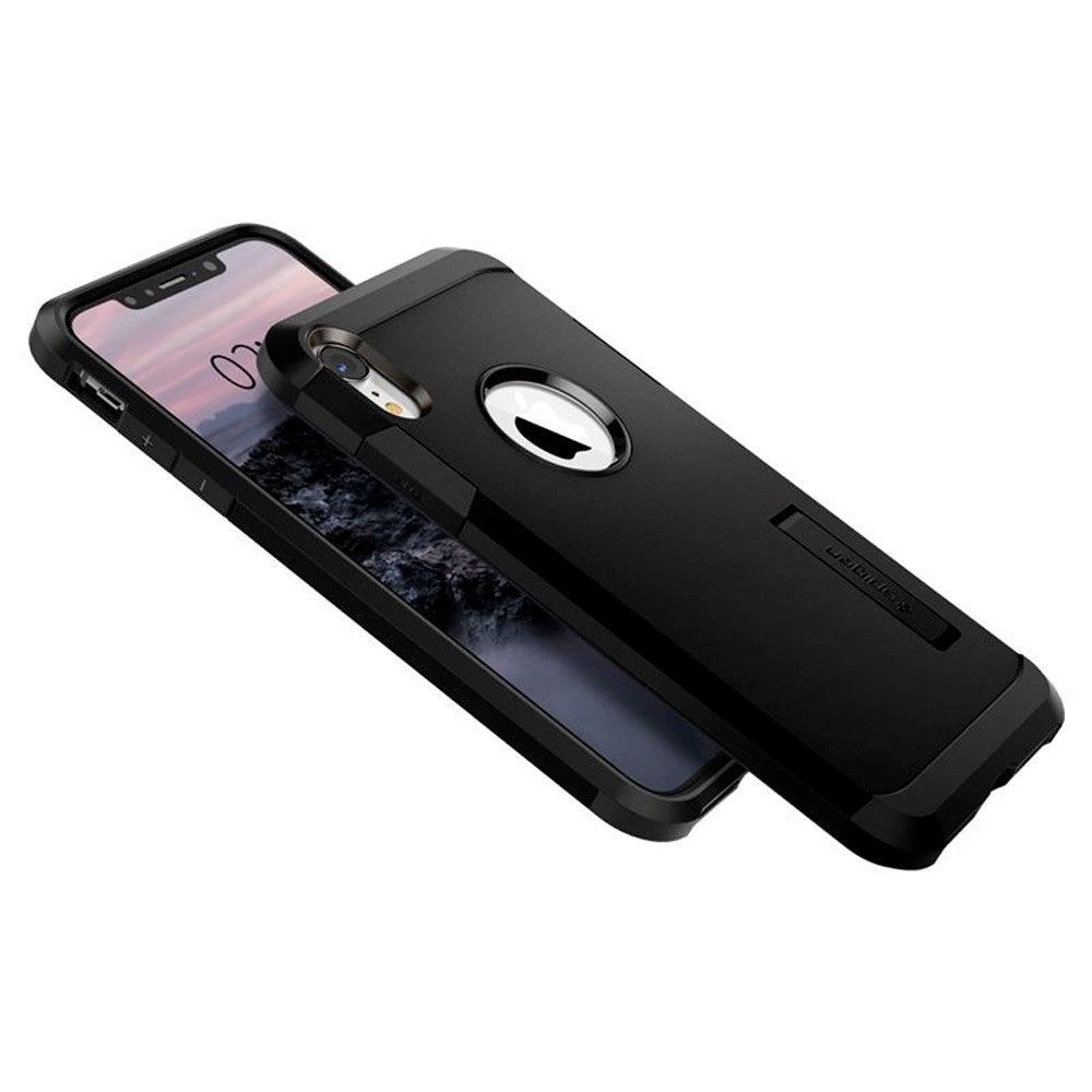 iPhone XR Spigen Tough Armor Hybrid Case with Kickstand - Black