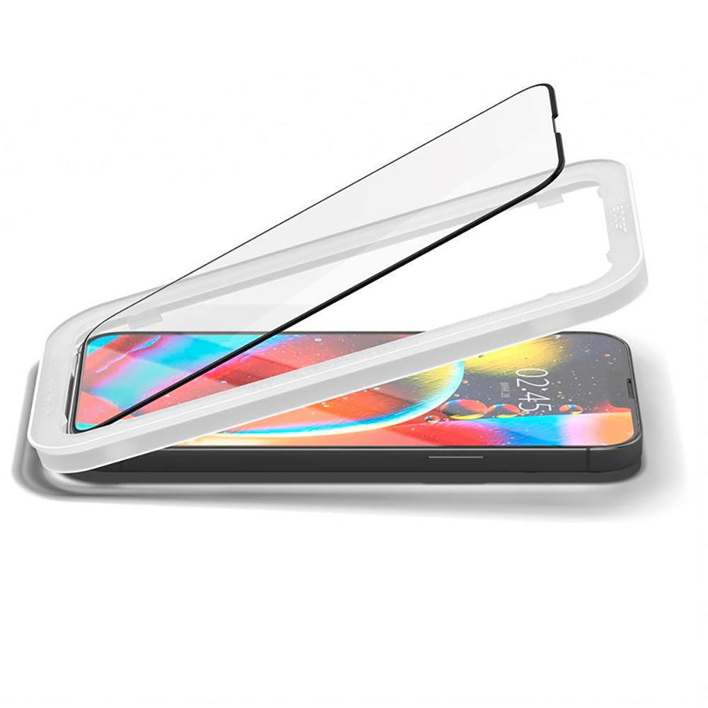 iPhone 16e / 14 / 13 / 13 Pro Spigen Protective Glass 2-Pack - Black Edge