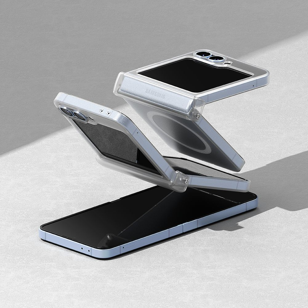 Samsung Galaxy Z Flip7 FE / Flip6 Ringke Slim Hinge Plastic Case - MagSafe Compatible - Matte Transparent