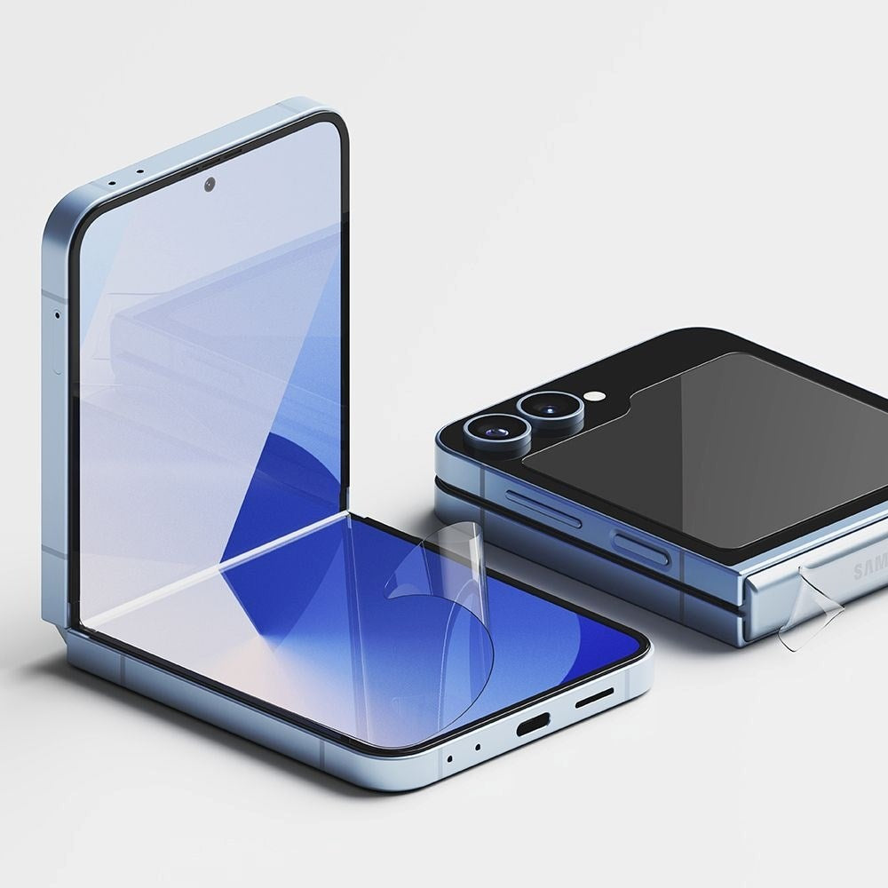 Samsung Galaxy Z Flip7 FE / Flip6 Ringke 3-in-1 Tempered Glass Screen Protector - 2 Pack - Transparent