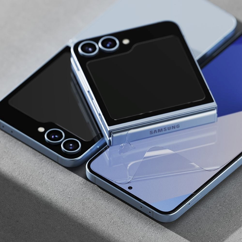 Samsung Galaxy Z Flip7 FE / Flip6 Ringke 3-in-1 Tempered Glass Screen Protector - 2 Pack - Transparent