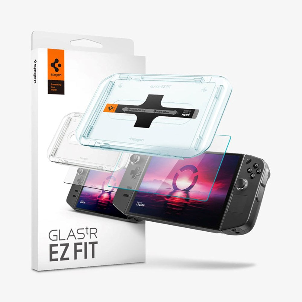 Lenovo Legion GO Spigen EZ Fit Glas.tR Screen Protection - Case Friendly - Transparent