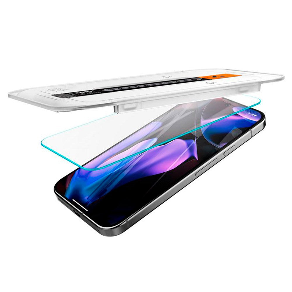 Google Pixel 10 / 10 Pro / 9 / 9 Pro Spigen EZ Fit Glas.tR Screen Protection 2. Pcs - Case Friendly - Transparent