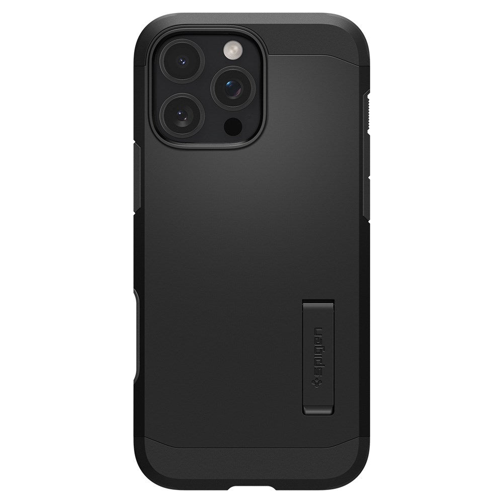iPhone 16 Pro Max Spigen Tough Armor T Case w. Kickstand - MagSafe Compatible - Black