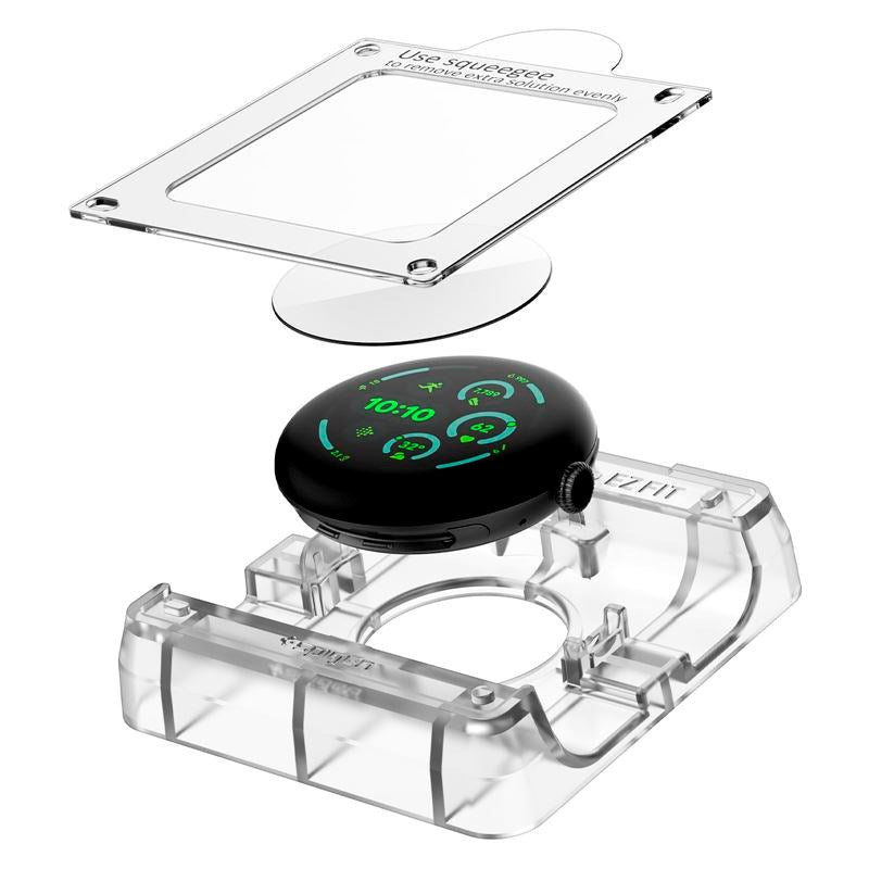 Google Pixel Watch 4 / 3 (45mm) Spigen EliteShield EZ Fit Screen Protector - 2 pcs - Transparent