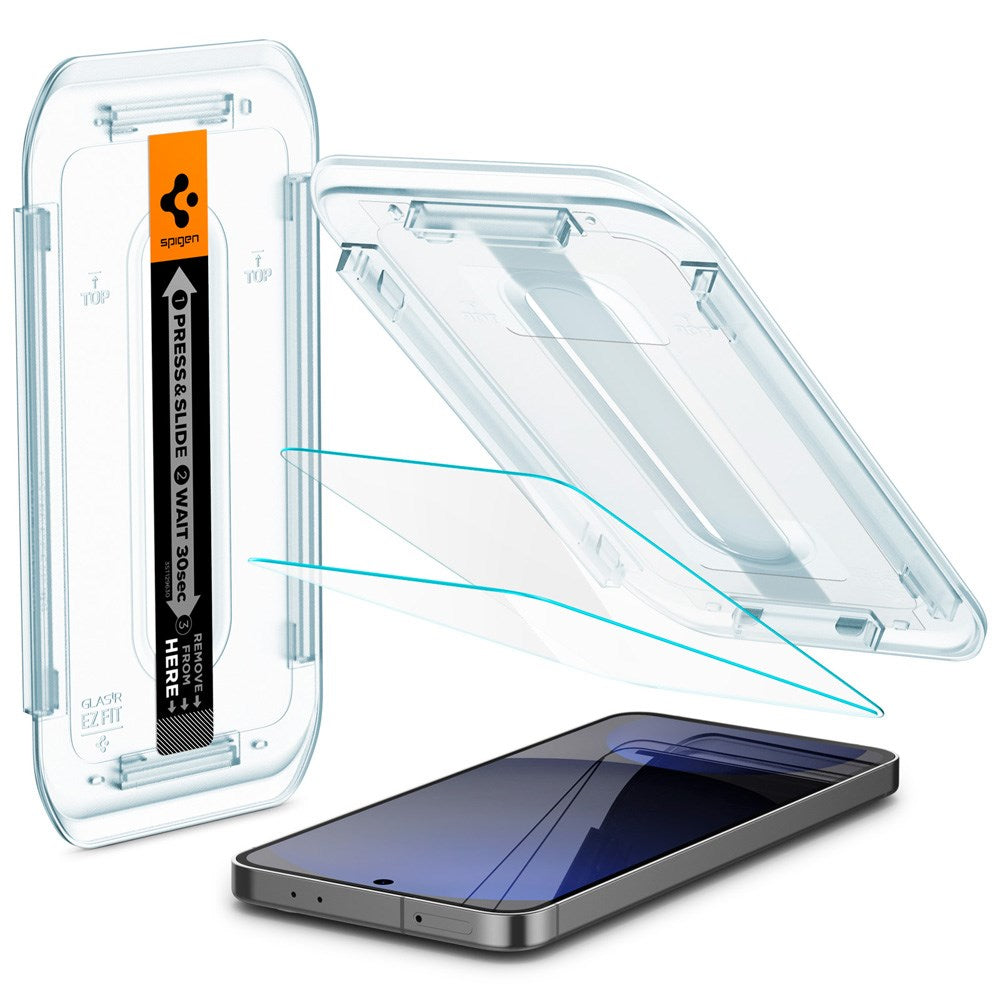 Samsung Galaxy S24 FE / A56 (5G) Spigen EZ Fit Glas.tR Screen Protection 2. Pcs - Case Friendly - Transparent