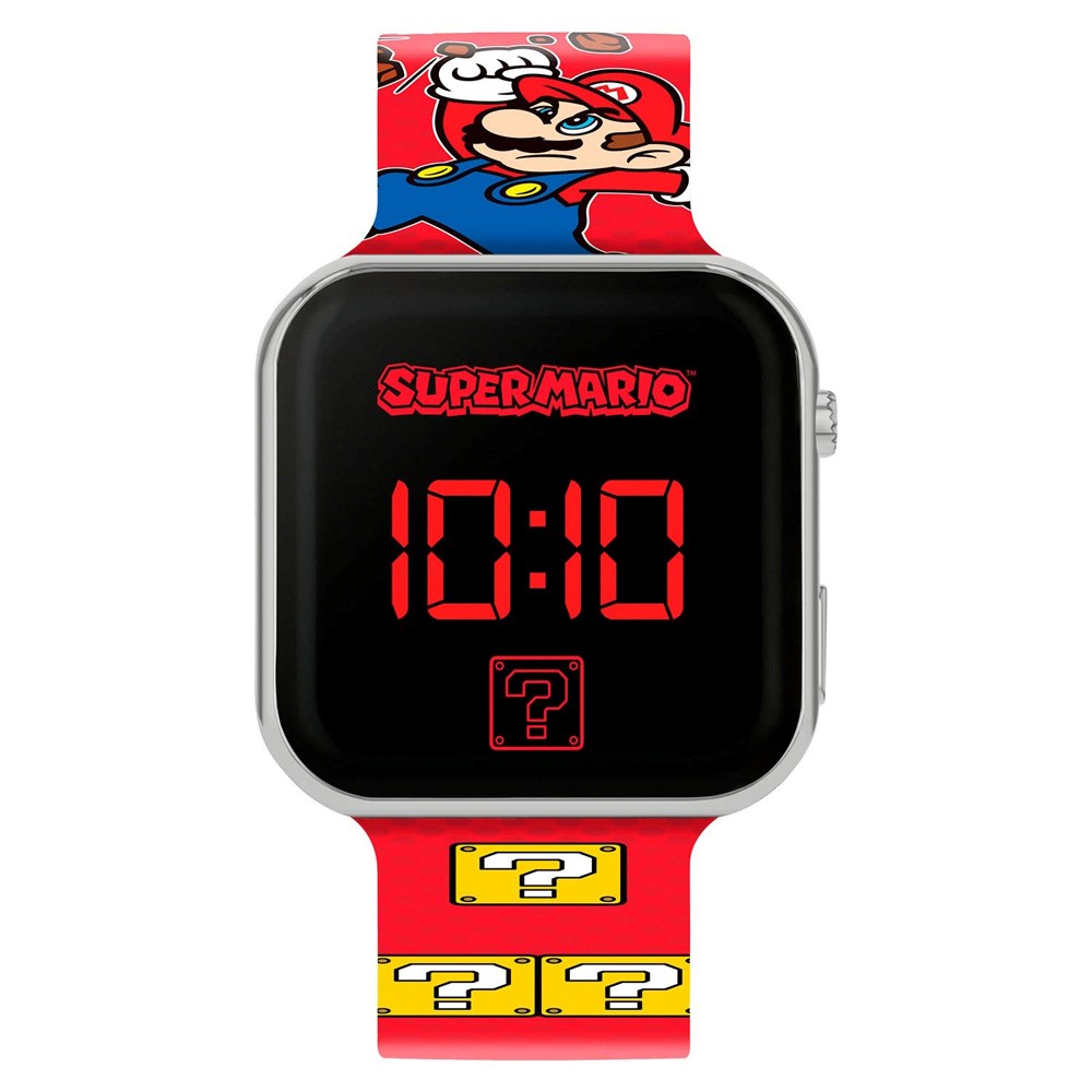 Accutime LED Watch for Kids with Adjustable Strap - Super Mario