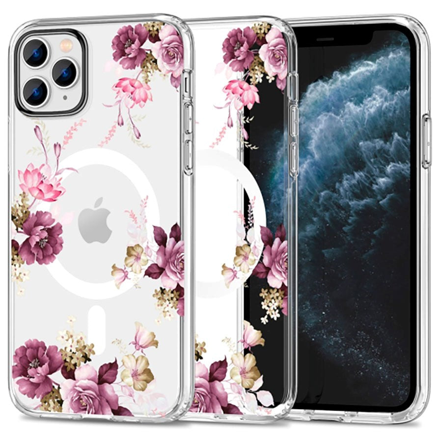iPhone 11 Pro Tech-Protect MagMood Case - MagSafe Compatible - Spring Floral