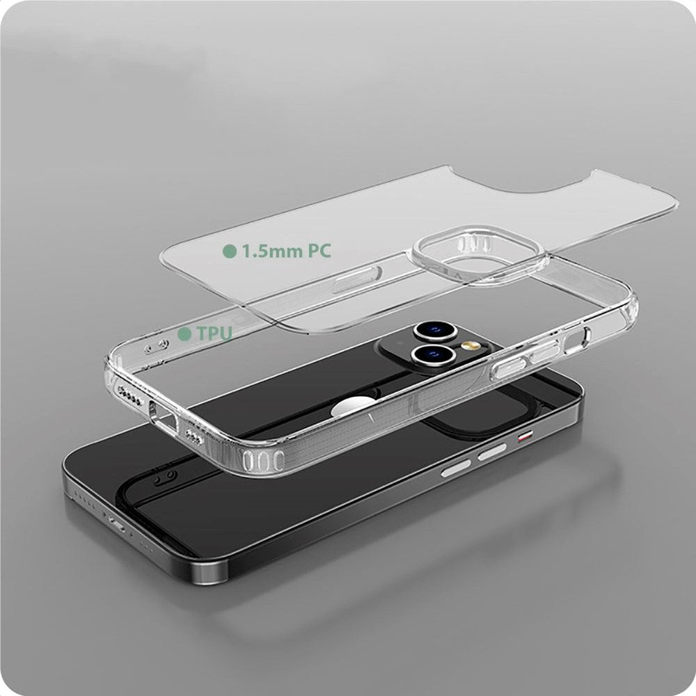 iPhone 15 Plus Tech-Protect Flexair Hybrid Case - Transparent