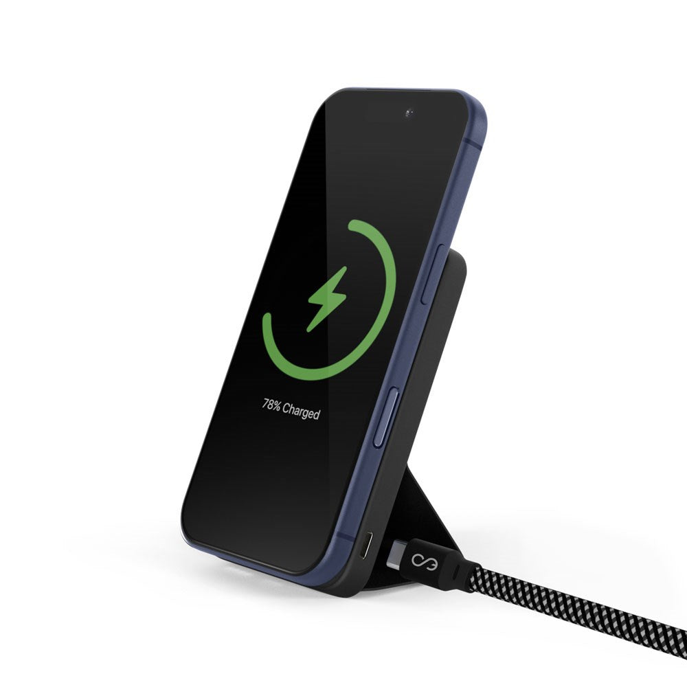 Epico UltraPack Stand 7,000mAh Powerbank with 2 x USB-C - MagSafe Compatible - Black