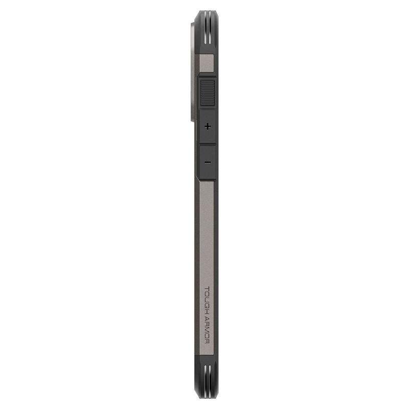 iPhone 16 Pro Max Spigen Tough Armor Case w. Kickstand - MagSafe Compatible - Gunmetal
