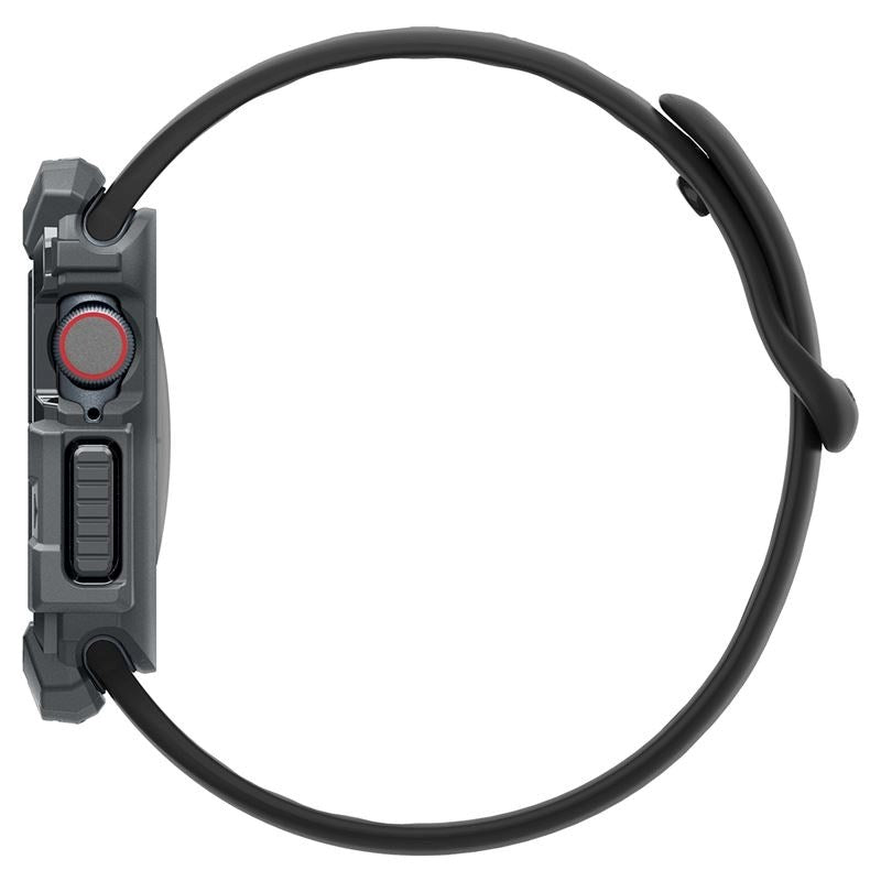 Apple Watch 11 / 10 (46mm) Spigen Rugged Armor Case - Flexible Plastic - Dark Grey