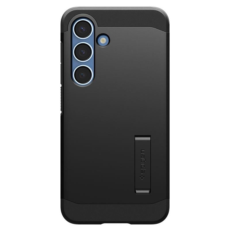 Samsung Galaxy S25 Spigen Tough Armor Hybrid Case with Kickstand - MagSafe Compatible - Black