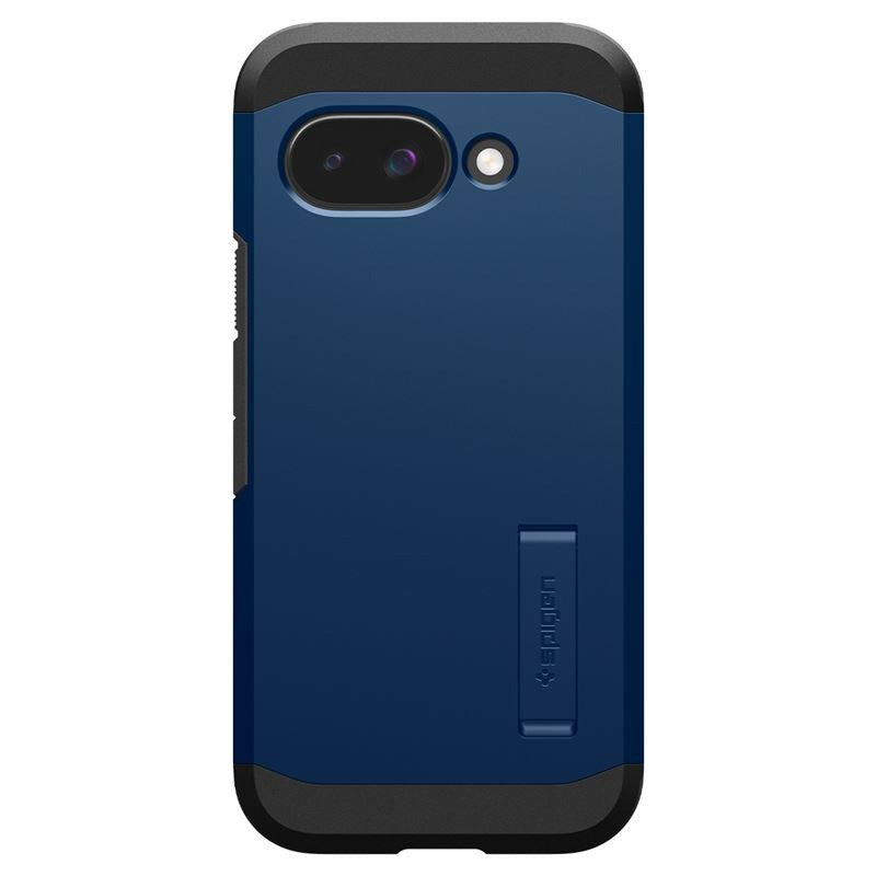 Google Pixel 9a Spigen Tough Armor Hybrid Case with Kickstand - MagSafe Compatible - Blue