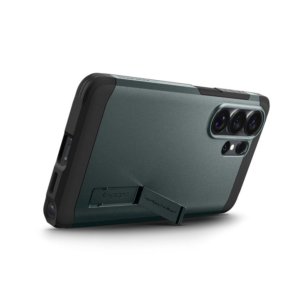 Samsung Galaxy S26 Ultra Spigen Tough Armor Hybrid Case with Kickstand - MagSafe Compatible - Green
