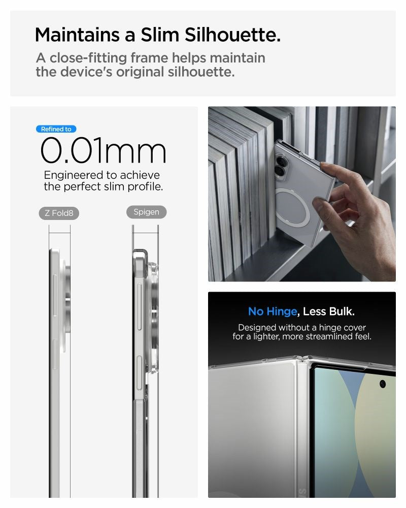 Samsung Galaxy Z Fold8 Spigen Air Skin Case - MagSafe Compatible - Transparent