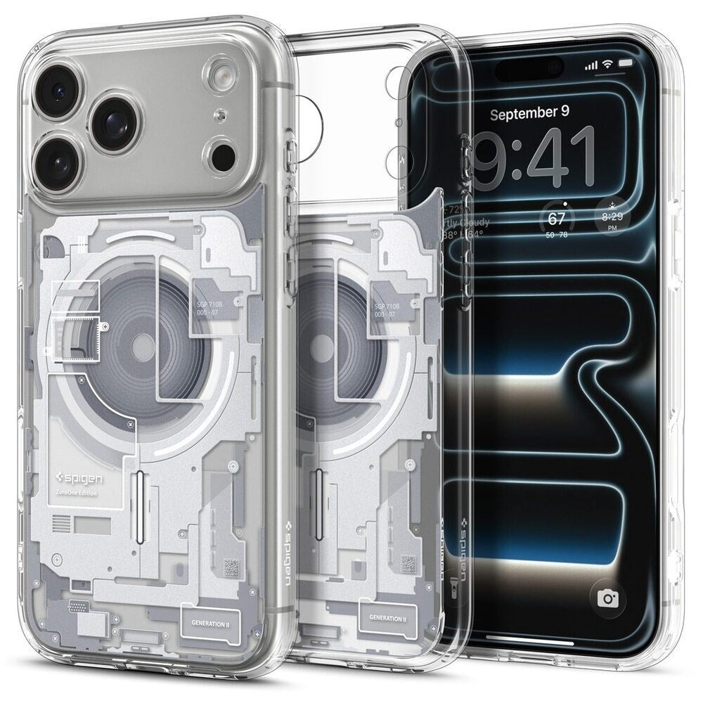 iPhone 18 Pro Max / 17 Pro Max Spigen Ultra Hybrid Case - MagSafe Compatible - Transparent / White