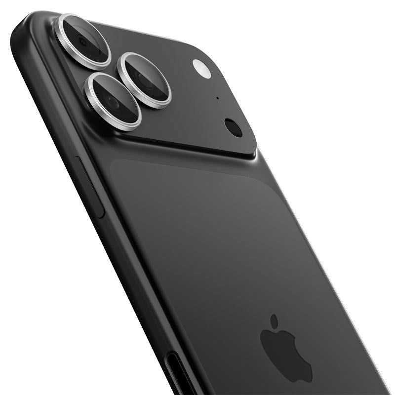 iPhone 17 Pro / 17 Pro Max / 16 Pro / 16 Pro Max / 15 Pro / 15 Pro Max / 14 Pro / 14 Pro Max Spigen Glass tR EZ Fit Optik Pro Camera Lens Protection Glass - 2 pcs - Silver