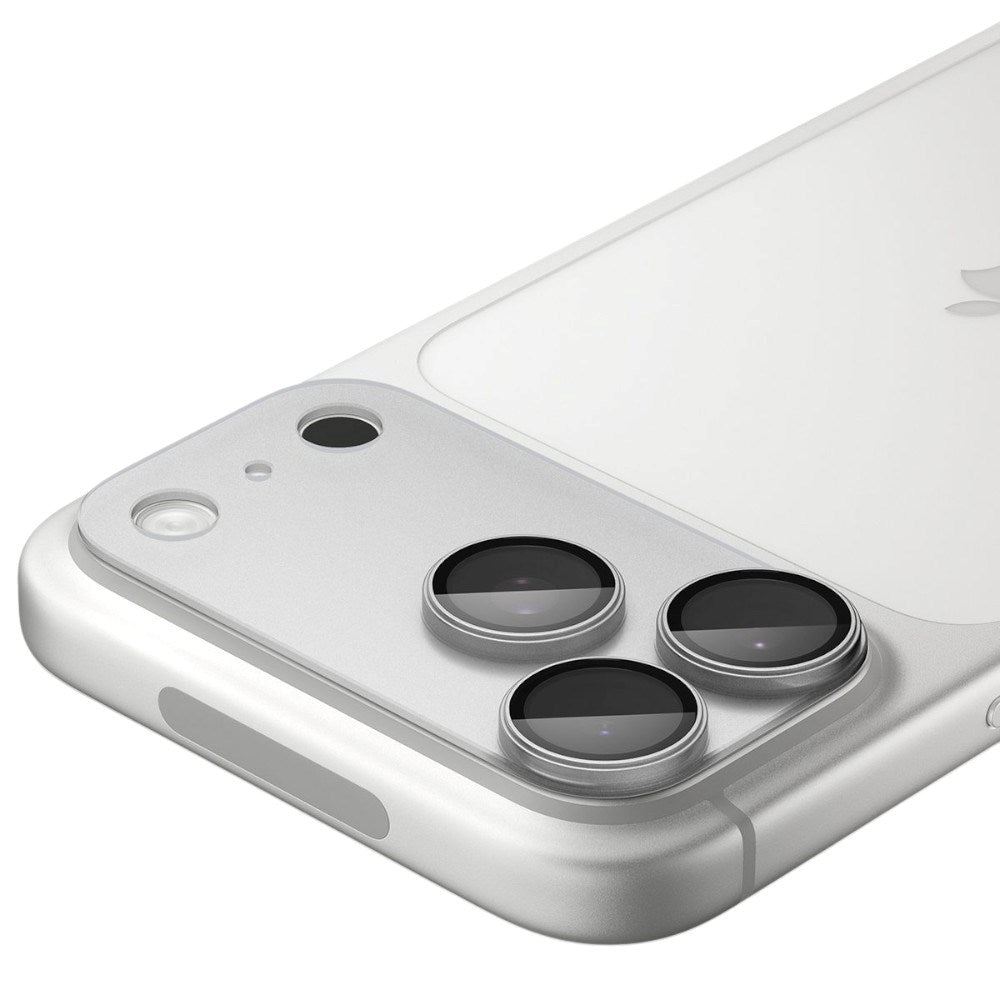 iPhone 18 Pro Spigen Glass tR EZ Fit Optik Pro XL Camera Lens Protector - Silver