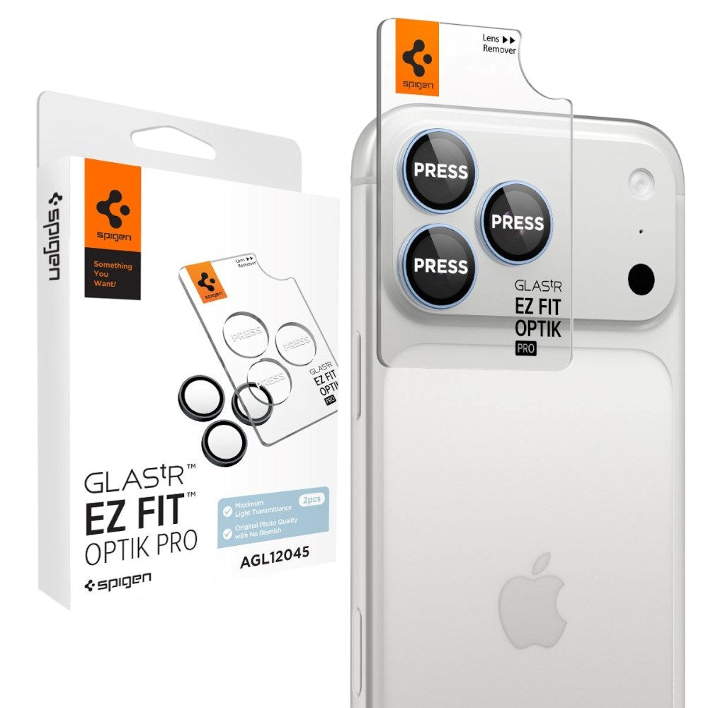 iPhone 18 Pro / 18 Pro Max Spigen Glass tR EZ Fit Optik Pro Camera Lens Protector - 2 pcs - Blue