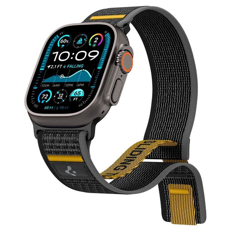 Apple Watch (44/SE/45/46/49mm) Spigen Athlex Air Active Nylon Strap – Black