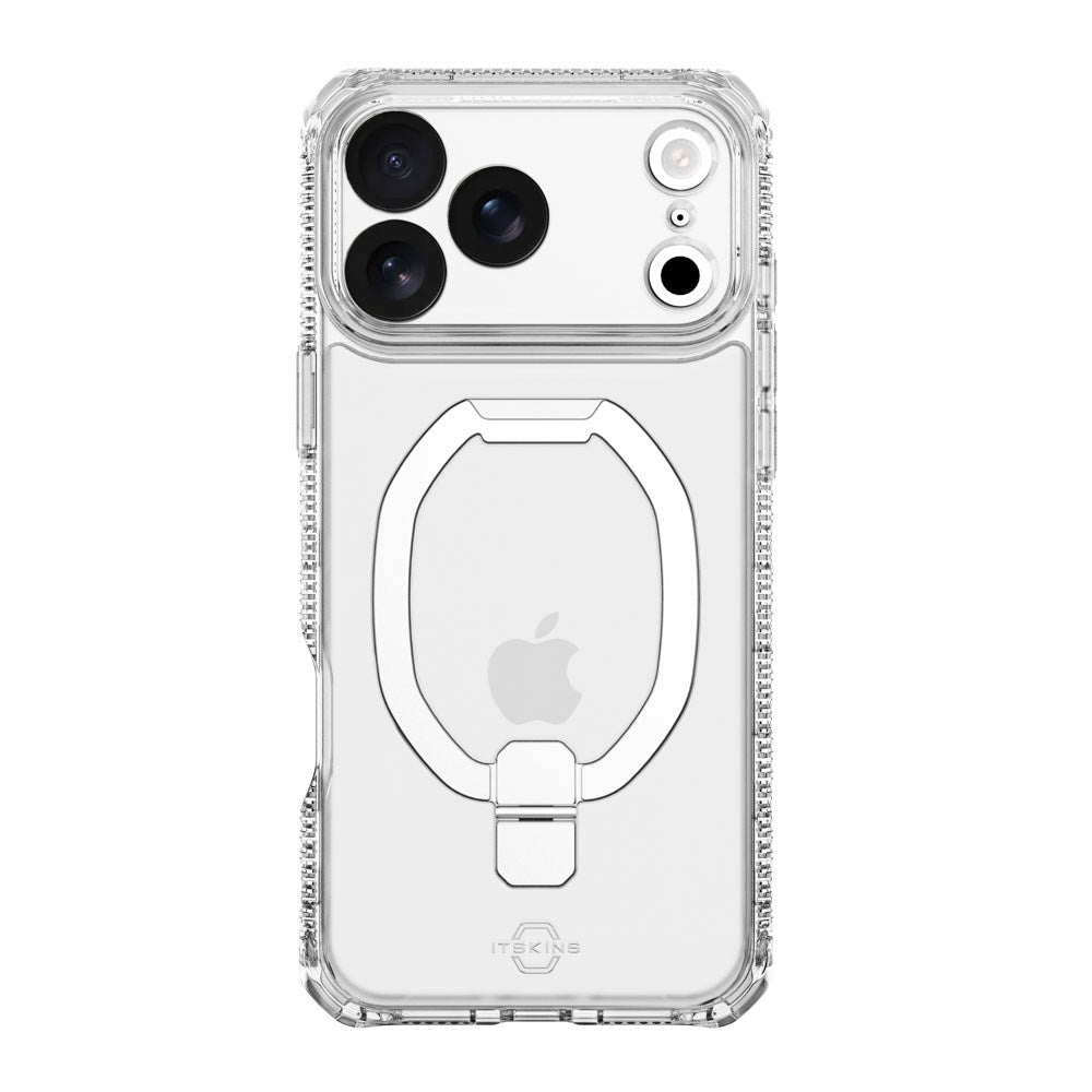 iPhone 17 Pro Max ITSKINS Hybrid Vapor Stand Case - MagSafe Compatible - Transparent