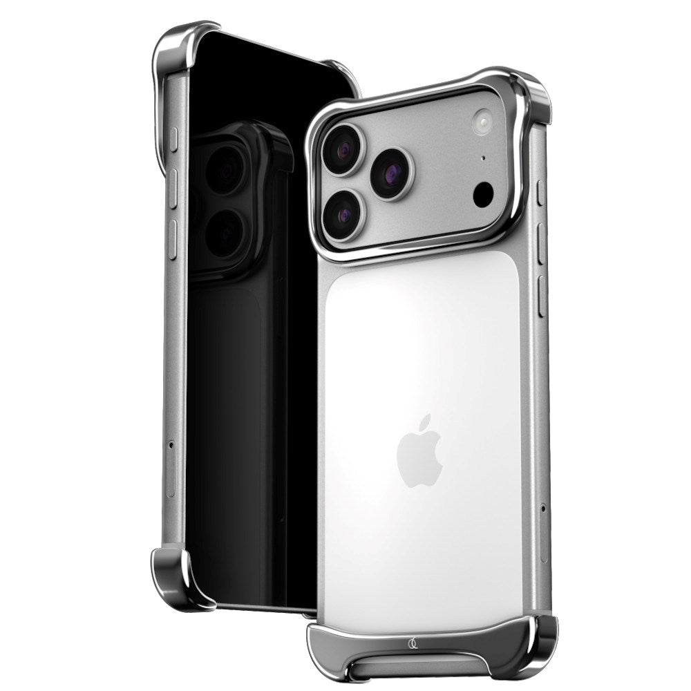 iPhone 18 Pro Max Arc Pulse Aluminum Bumper Case - Silver