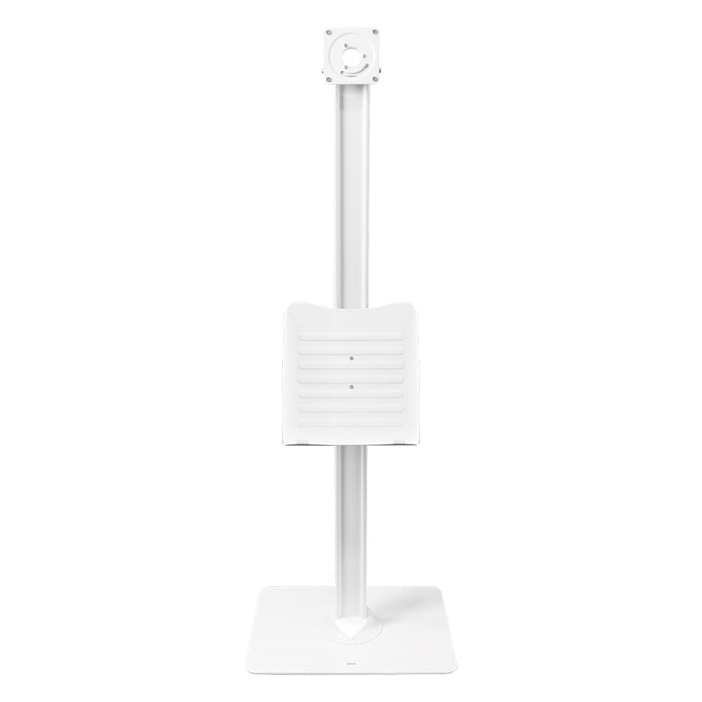 DELTACO Office Tablet Floor Stand w. Shelf - White