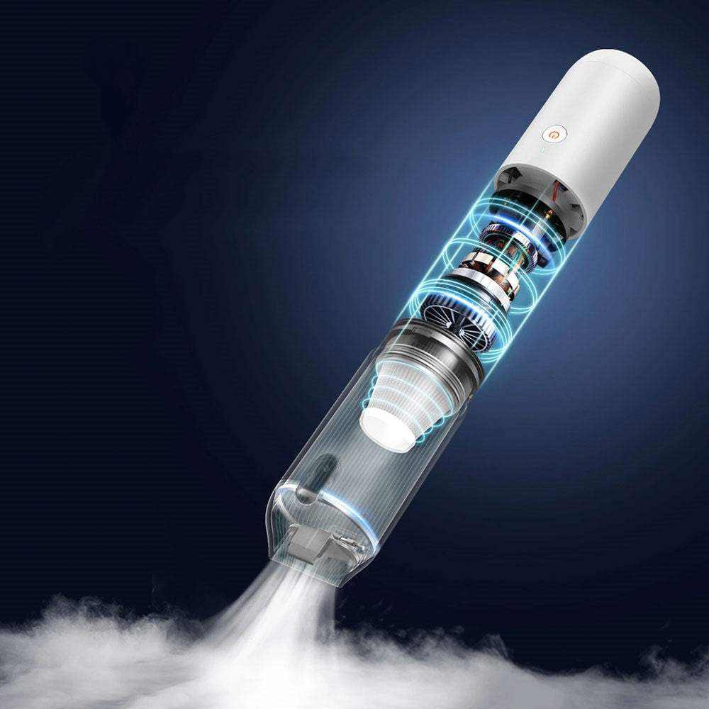 Baseus A3lite Vacuum Cleaner - Wireless Vacuum Cleaner for Car with Pump Function - White