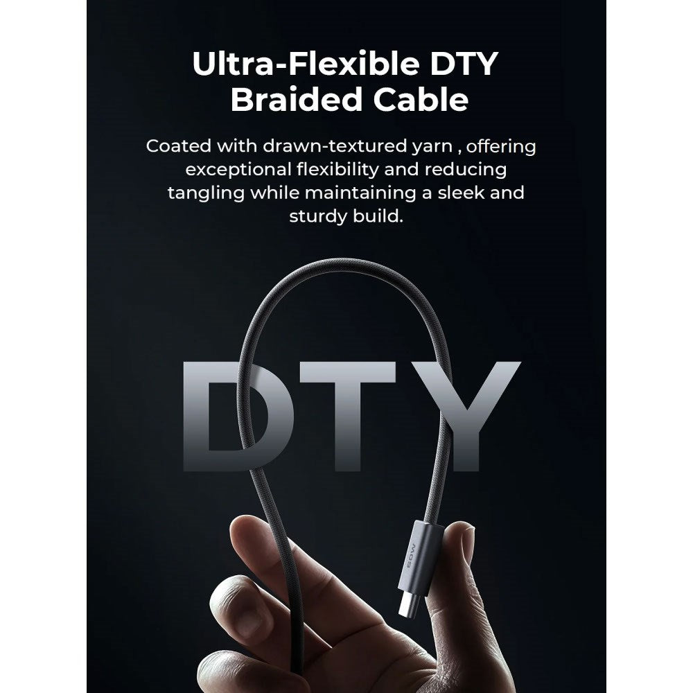 Aukey CB-DC242 Circlet Blink 240W USB-C to USB-C Cable - 1.8m - Grey